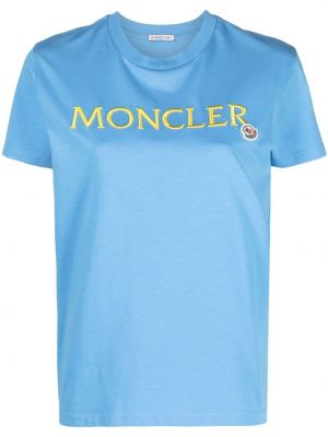 T-shirt con stampa Moncler blu