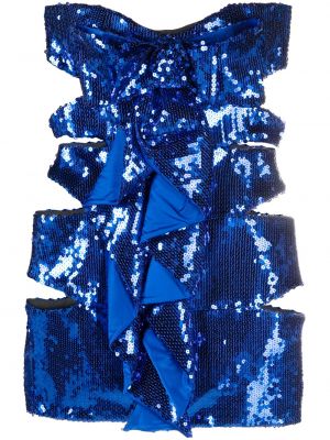 Koktejlové šaty Alexandre Vauthier modré