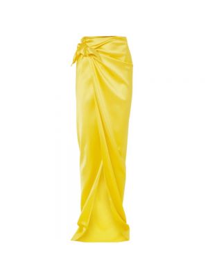 Długa spódnica Balenciaga żółta
