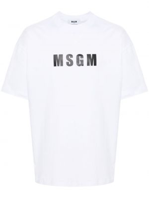 Tricou din bumbac cu imagine Msgm
