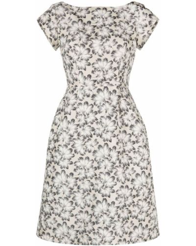 Jacquard floral dress Aspesi hvit