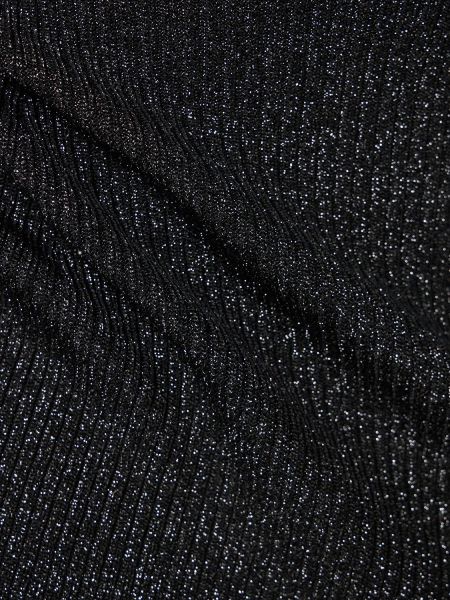 Top tricotate de mohair Khaite negru