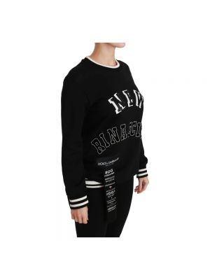 Suéter con lentejuelas Dolce & Gabbana negro