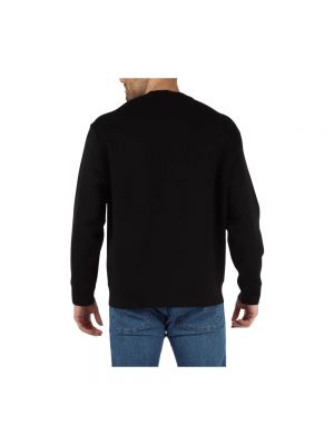Jersey de algodón de tela jersey Emporio Armani negro