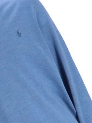 T-shirt brodé brodé en laine Polo Ralph Lauren bleu