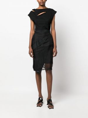 Asymetrické tylové sukně Undercover černé