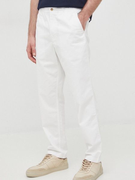 Hlače ravnih nogavica Polo Ralph Lauren bijela