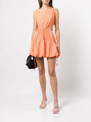 Mini šaty s korálky Simkhai oranžová
