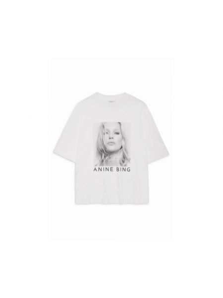 Oversize t-shirt Anine Bing weiß