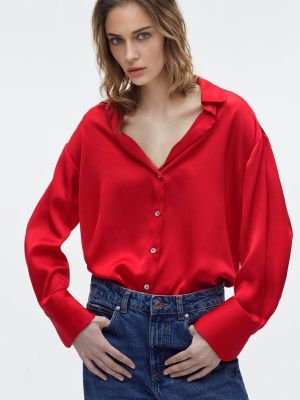 Σατέν πουκάμισο Madmext κόκκινο
