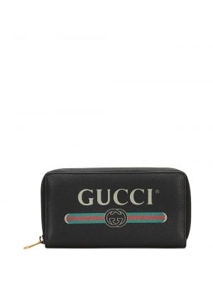 Peňaženka s potlačou Gucci Pre-owned čierna