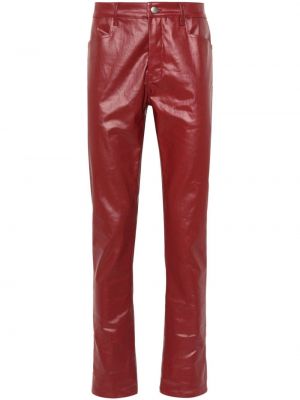 Pantaloni Rick Owens roșu