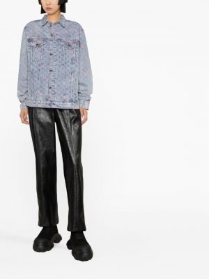 Kurtka jeansowa z nadrukiem Karl Lagerfeld