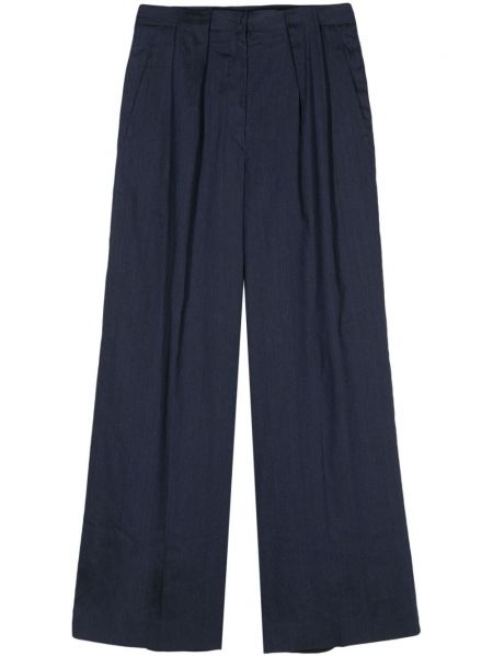 Pantalon palazzo plissé Christian Wijnants bleu