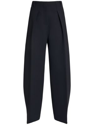 Pantaloni cu talie înaltă Jacquemus negru