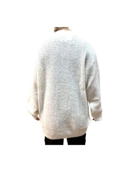 Sweter z długim rękawem elegancki Saint Barth beżowy