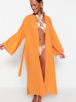 Laza szabású bikini Trendyol narancsszínű