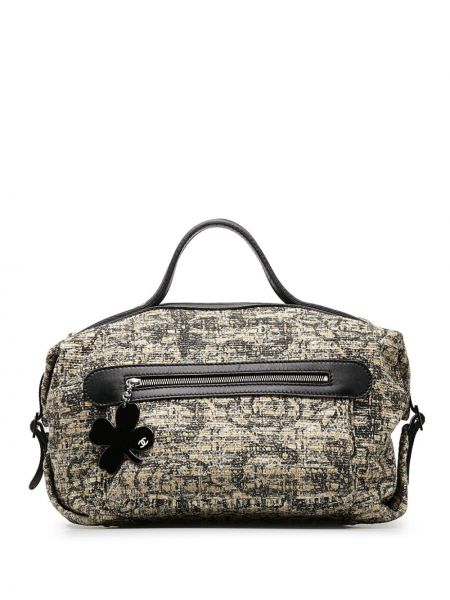 Tweed shopper handtasche Chanel Pre-owned braun