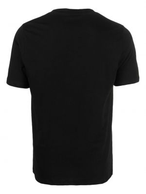 Bavlněné tričko s kulatým výstřihem Cenere Gb černé