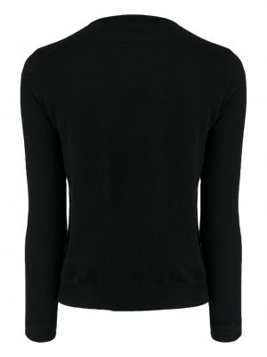 Kašmírový svetr s kulatým výstřihem Arch4 černý