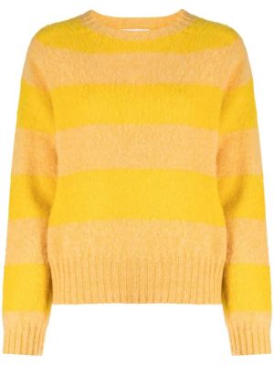 Maglione di lana a righe Ymc giallo