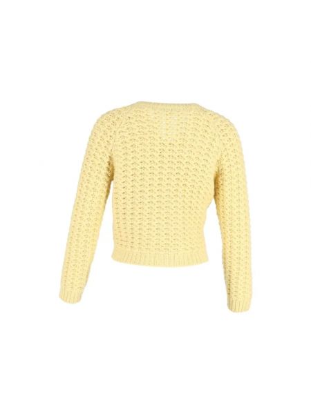 Top de lana Miu Miu Pre-owned amarillo