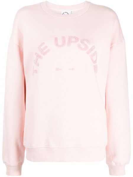 Sweatshirt aus baumwoll The Upside pink