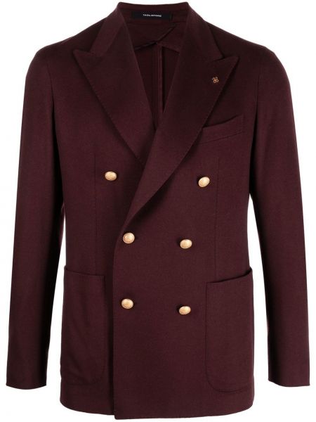 Ull lang blazer Tagliatore rød