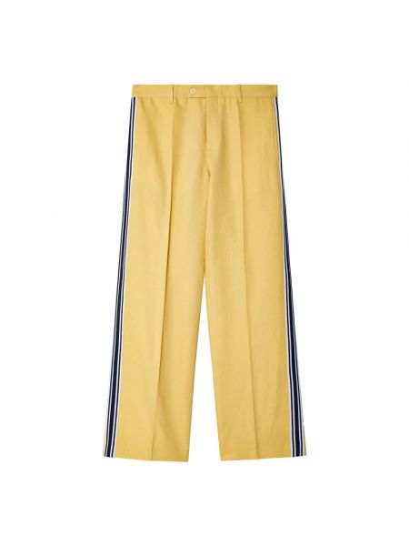 Szerokie spodnie Wales Bonner żółte