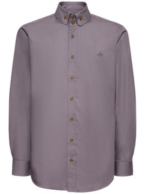 Bavlnená košeľa Vivienne Westwood sivá