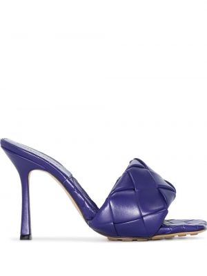 Pleteni sandali Bottega Veneta vijolična