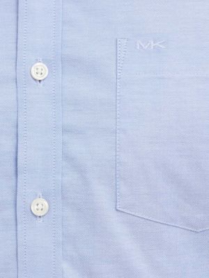 Koszula na guziki slim fit puchowa Michael Kors niebieska
