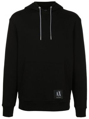 Hoodie i bomull Armani Exchange svart