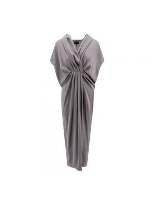 Sukienka długa Giorgio Armani szara