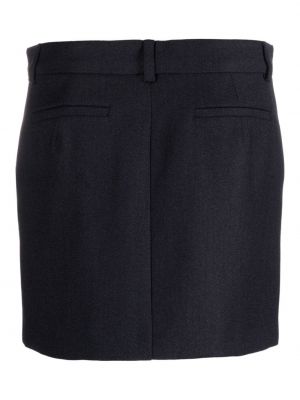 Vlněné mini sukně Sportmax modré