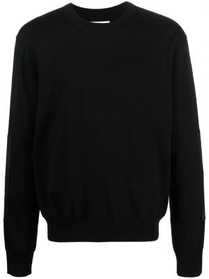 Maglione con applique Jil Sander nero