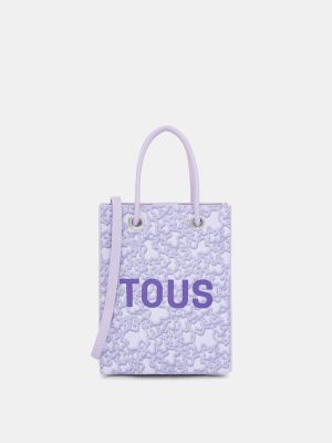 Bolso shopper con estampado Tous violeta