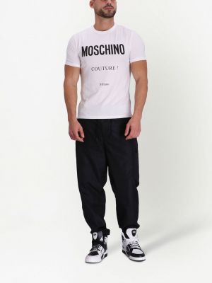 T-krekls ar apdruku Moschino balts