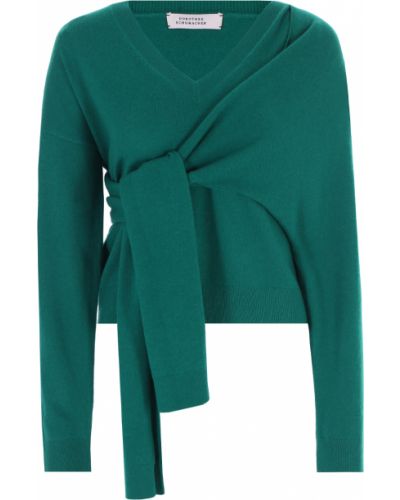 Шерстяной пуловер Dorothee Schumacher зеленый