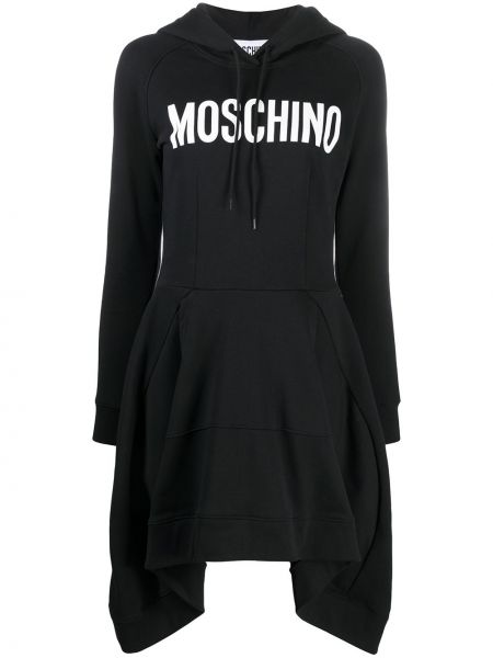 Сукня з логотипом Moschino, чорне