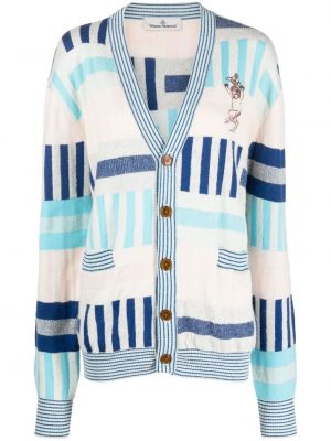 Cardigan med v-hals Vivienne Westwood rosa