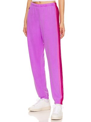 Pantalon de sport à rayures Aviator Nation violet