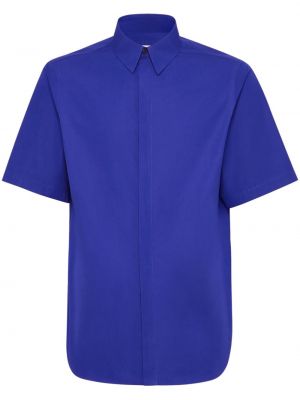 Bavlněná košile Ferragamo modrá