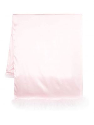 Сатенен шал с пера Styland розово