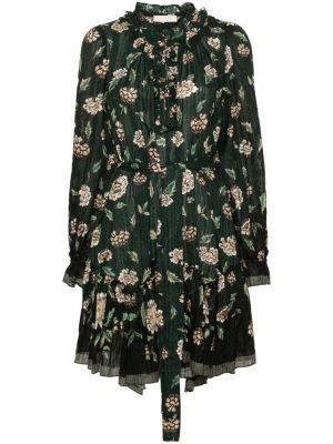 Mini haljina s cvjetnim printom s printom Ulla Johnson zelena