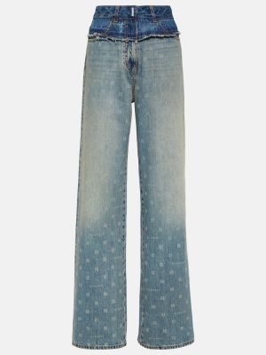 Jeans a vita alta baggy Givenchy blu