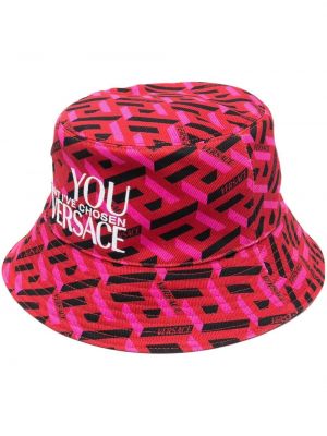 Mütze mit stickerei Versace pink