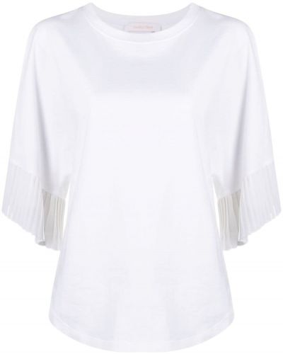 Camiseta plisada See By Chloé blanco