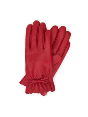 Rękawiczki z falbankami Wittchen czerwone