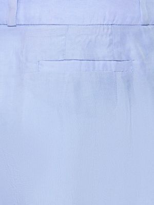 Spodnie plisowane The Frankie Shop niebieskie